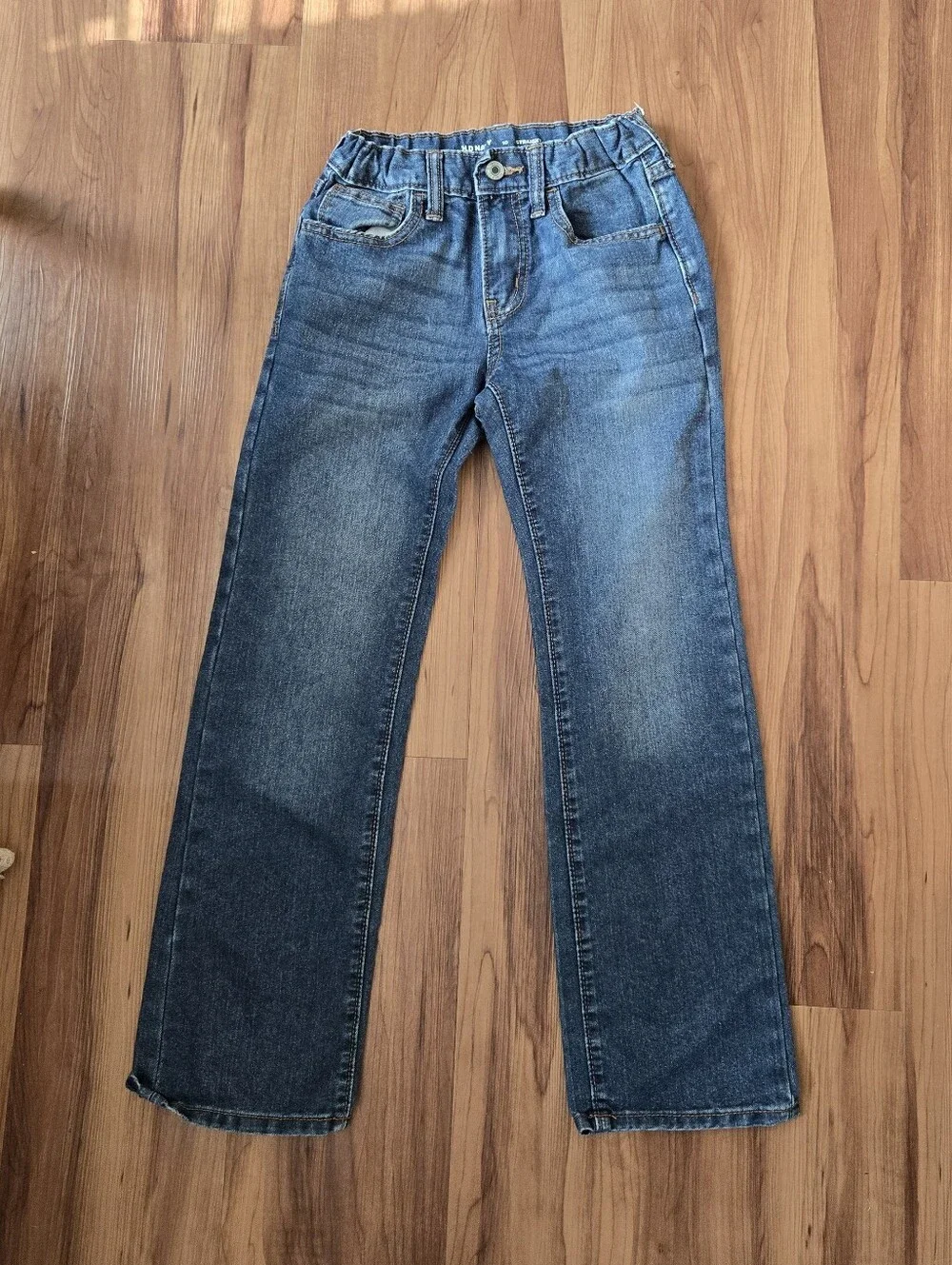 Old Navy Kids size 10 Classic Dark wash denim blue jean adjustable waistband EUC